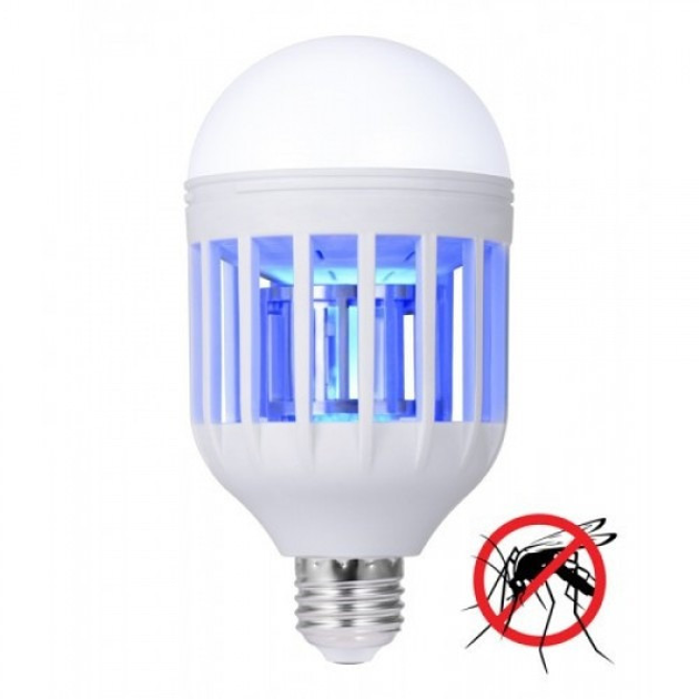 Светодиодная лампа-ловушка от насекомых Zapp Light E27 (16х8 см), антимоскитная электрическая ультрафиолетовая лампа-ночник - изображение 3