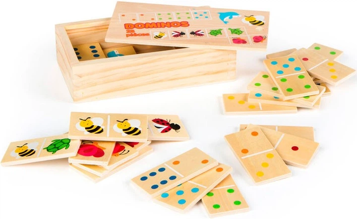 Gra planszowa Woomax Animals dominoes (8412842421479) - obraz 2
