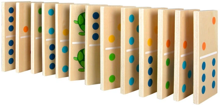 Gra planszowa Woomax Animals dominoes (8412842421479) - obraz 3