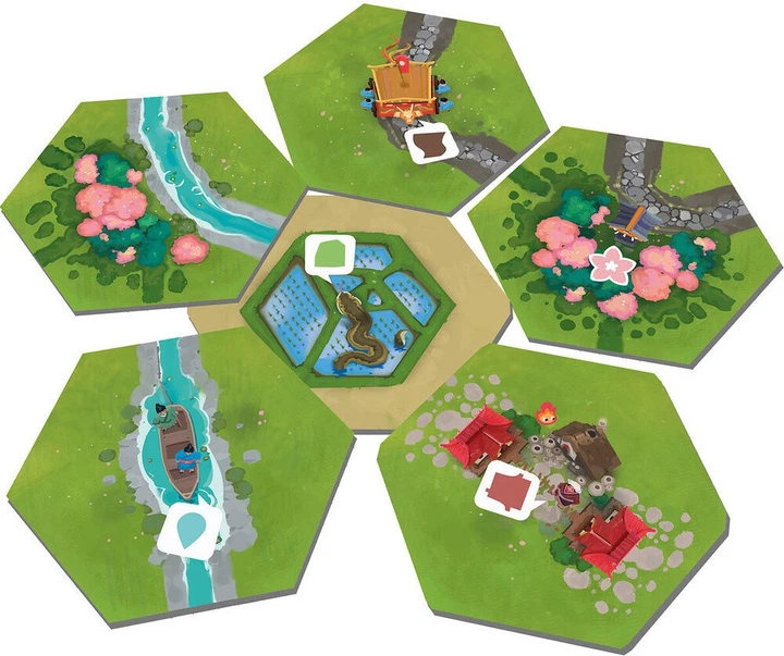 Gra planszowa SD Games Dorfromantik Sakura (wersja hiszpańska) (8435450255045) - obraz 3