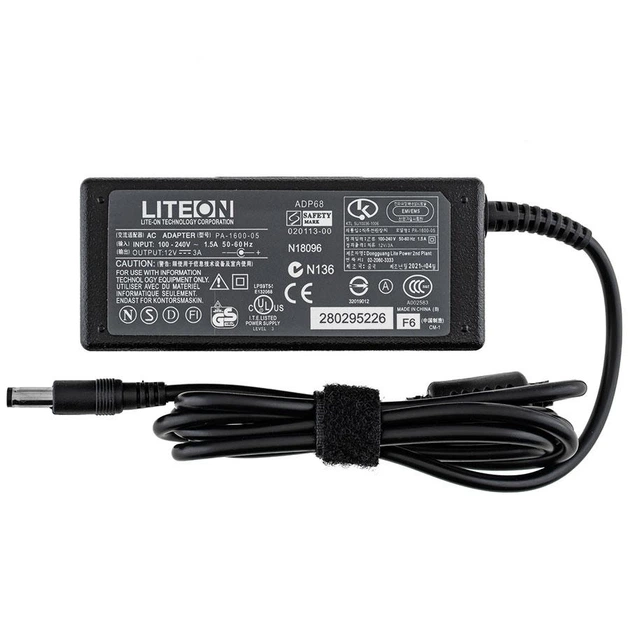 Блок живлення для монітора 12V 3A 36W 5.5*2.5 чорний (без кабеля!) - зображення 2