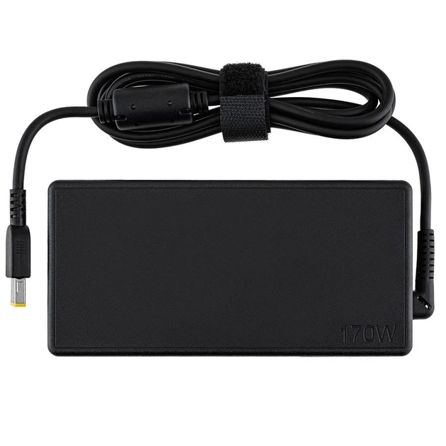 Блок живлення для ноутбука LENOVO 20V 8.5A 170W USB+pin (Square 5 Pin DC Plug) чорний RECTANGULAR - зображення 3