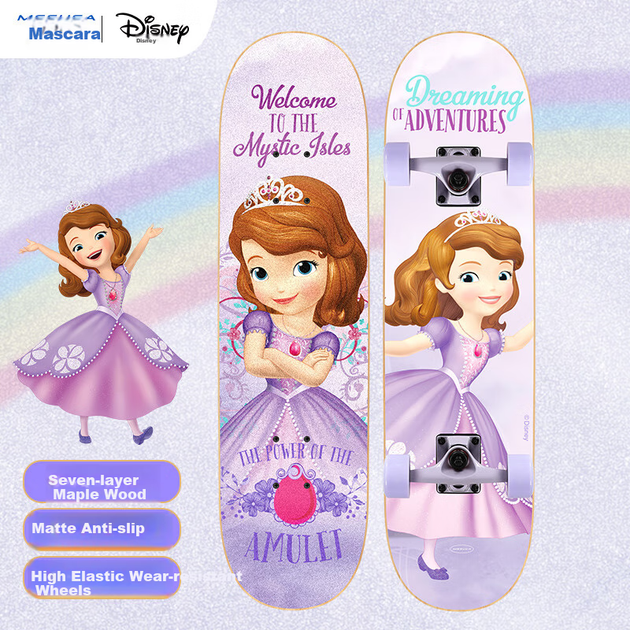 Скейтборд Disney детский четырехколесный, для начинающих - изображение 4