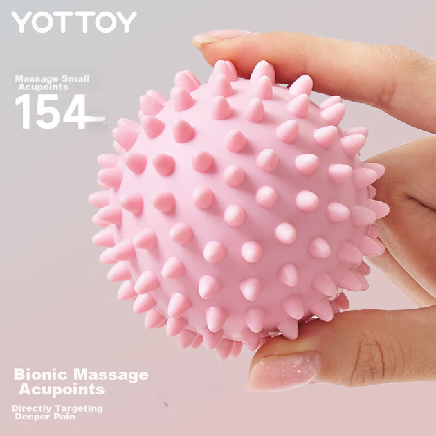 Фитнес-комплект Yottoy с массажным мячом и стойкой для йоги (3 предмета) из пенополиуретана. - изображение 12