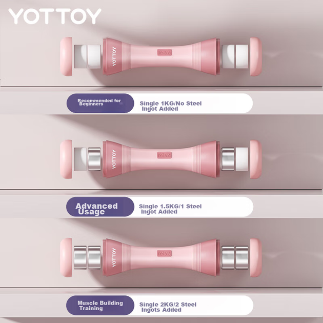 Гантели Yottoy, регулируемый вес, фитнес-оборудование для мужчин и женщин, небольшие гантели для домашнего использования, для тренировки мышц рук у детей. - изображение 9