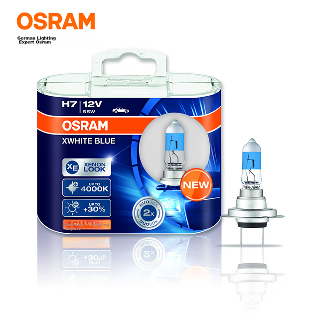 Лампа OSRAM H7 галогенна автомобільна 4000K, 12В 55Вт - зображення 4