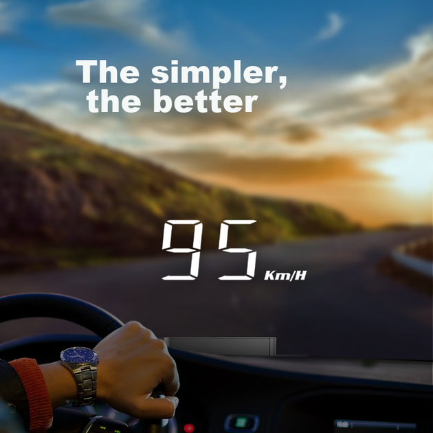 Проекционный дисплей Zianpingxian (ActiSafety) H90S, встроенный в лобовое стекло OBD-проектор, сигнализация превышения скорости. - зображення 5