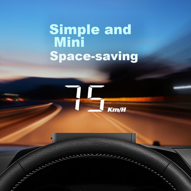 Проекционный дисплей Zianpingxian (ActiSafety) H90S, встроенный в лобовое стекло OBD-проектор, сигнализация превышения скорости. - зображення 6