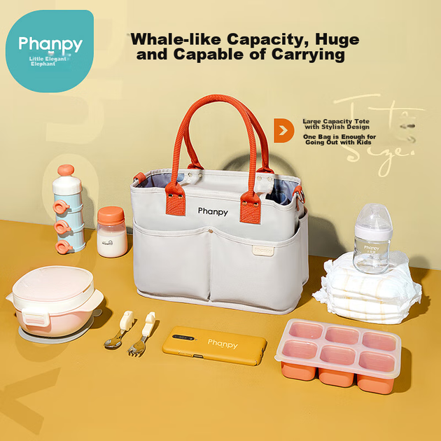 Сумка Xiaoyaxiang Mommy Bag великої місткості через плече, портативна сумка для мами, дитяча, легка, для вагітних, на відкритому повітрі (Yiqiu) - изображение 5