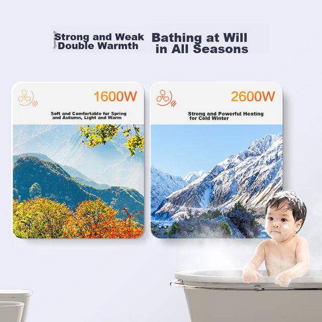 Обігрівач для ванної кімнати Haier Wind And Heat, потужний двомоторний перемикач клавіш на фортепіано, багатофункціональний світлодіодний обігрівач для ванної кімнати, машина теплого повітря для ванної кімнати M4X - изображение 9