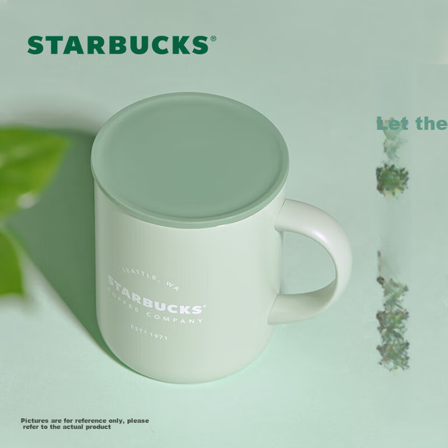 Starbucks, серия с зеленым логотипом Shamenishi, серия Misty Green, настольная кружка 320 мл, кружка для воды, кофейная кружка, подарок на день рождения - Фото 4 Starbucks, серия с зеленым логотипом Shamenishi, серия Misty Green, настольная кружка 320 мл, кружка для воды, кофейная кружка, подарок на день рождения - изображение 4