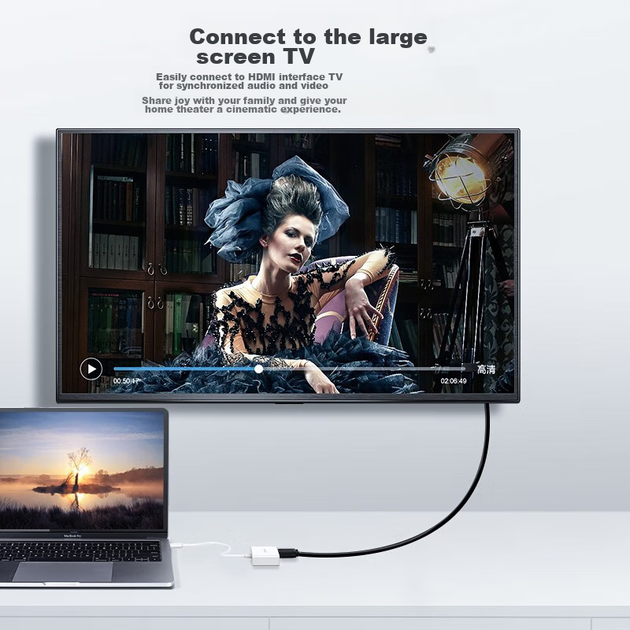 Док-станция расширения UGREEN Type-C для двухэкранного отображения, адаптер USB-C на HDMI/VGA, устройство для зеркального отображения экрана высокой четкости 4K, совместимое с ноутбуками и iPad Mac 16/17. - Фото 2 Док-станция расширения UGREEN Type-C для двухэкранного отображения, адаптер USB-C на HDMI/VGA, устройство для зеркального отображения экрана высокой четкости 4K, совместимое с ноутбуками и iPad Mac 16/17. - изображение 2