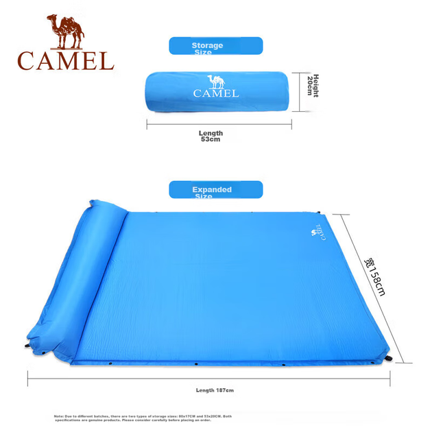 Коврик надувной CAMEL влагонепроницаемый для пикника и кемпинга 2-3 места 2103 - изображение 5