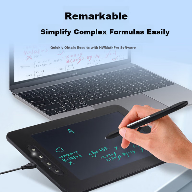 Планшет для рукописного письма Hanvon Huixi PLUS Visual Writing Pad, електронна дошка для презентацій та онлайн-занять, комп'ютерний блокнот для навчання складним формулам, електронна дошка для малювання, графічний планшет - зображення 6