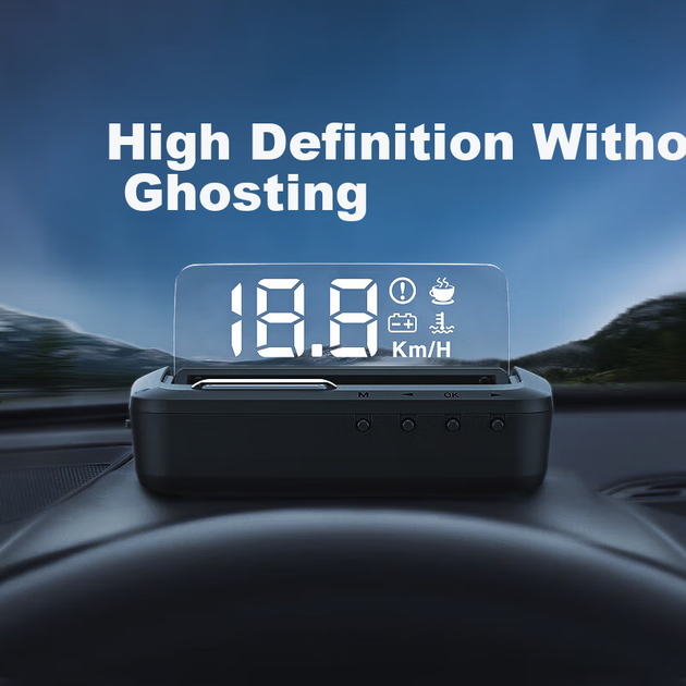 Дисплей Zianpingxian H80 HUD автомобільний універсальний з OBD-швидкістю - зображення 5