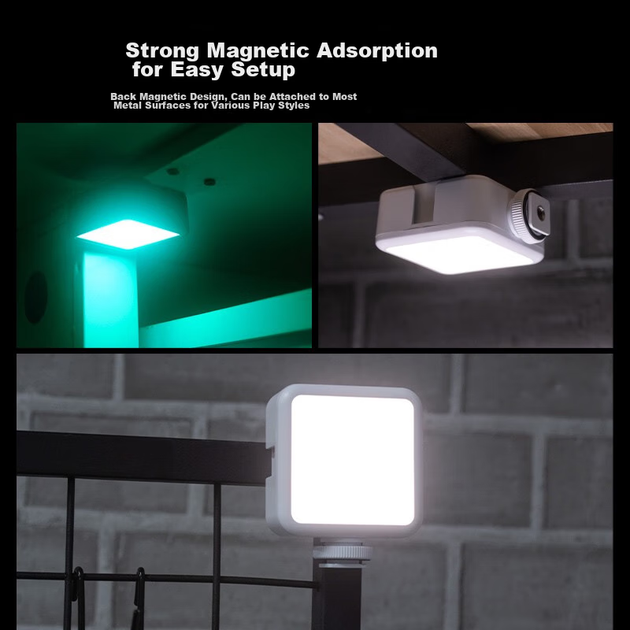 Ulanzi VL49RGB (белый) Магнитный полноцветный заполняющий свет, портативный светодиодный карманный светильник с двойной температурой для фотосъемки, беззеркальных камер, смартфонов, портретной съемки в помещении и спецэффектов. - изображение 10