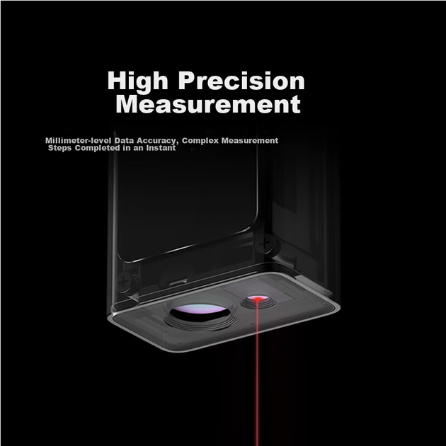 MIJIA Xiaomi, MIJIA Smart Laser Rangefinder, высокоточная геодезическая линейка, электронная линейка, инфракрасная, для измерений при ремонте дома. - изображение 4