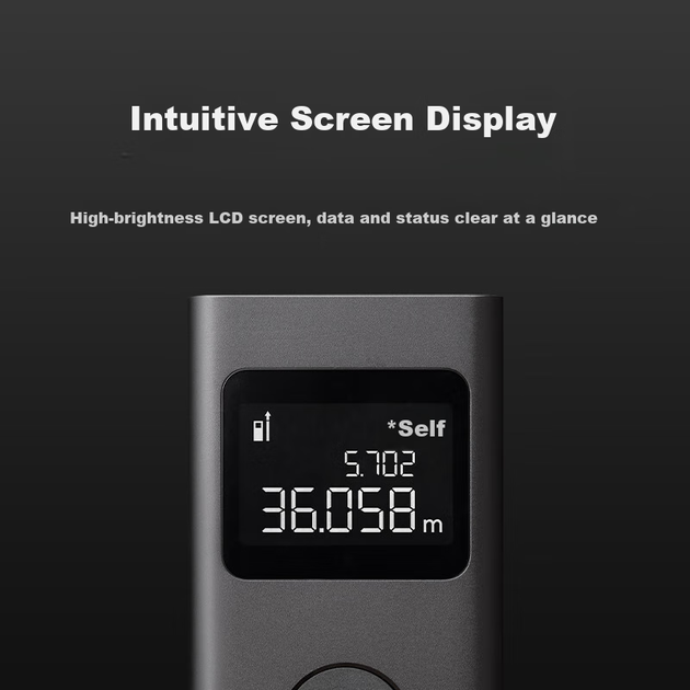 MIJIA Xiaomi, MIJIA Smart Laser Rangefinder, высокоточная геодезическая линейка, электронная линейка, инфракрасная, для измерений при ремонте дома. - изображение 5