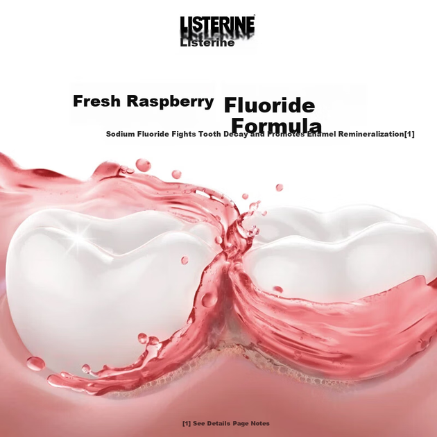 Ополаскиватель для полости рта Listerine Kids Raspberry Mild против кариеса, освежающий дыхание, 250 мл*3, снижает количество бактерий. - зображення 6