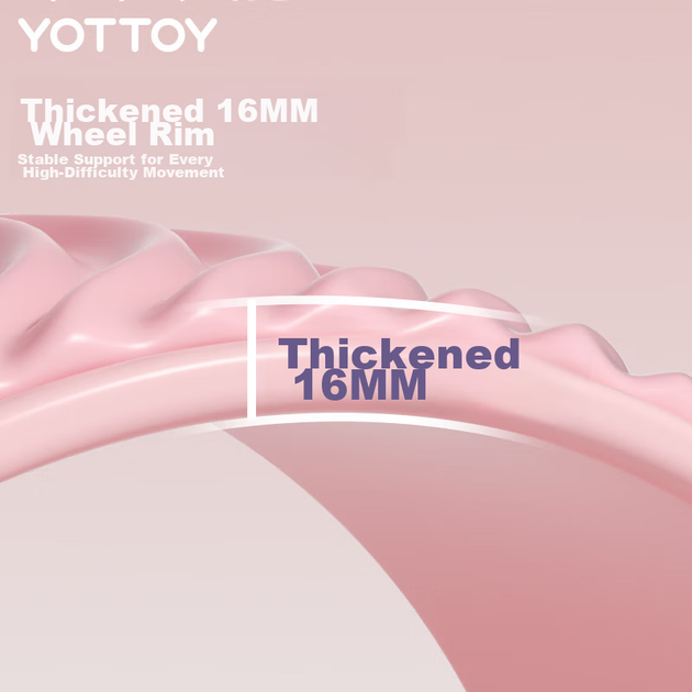 Йога-колесо Yottoy для раскрытия спины, оборудование для йоги, йога-колесо для начинающих, корректор осанки, волшебное кольцо, пилатес-круг - изображение 9
