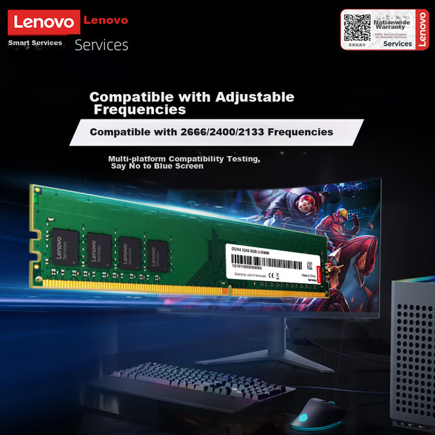 Оперативна пам'ять Lenovo DDR4-3200 8192MB PC4-25600 - зображення 4