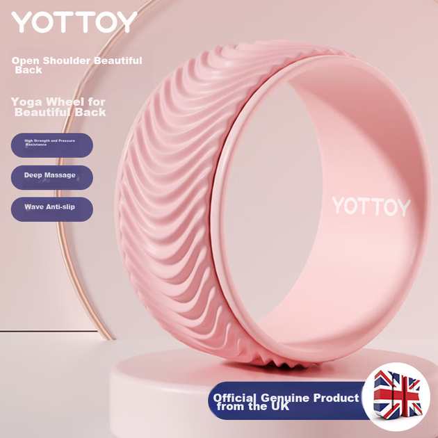 Йога-колесо Yottoy для раскрытия спины, оборудование для йоги, йога-колесо для начинающих, корректор осанки, волшебное кольцо, пилатес-круг - изображение 4