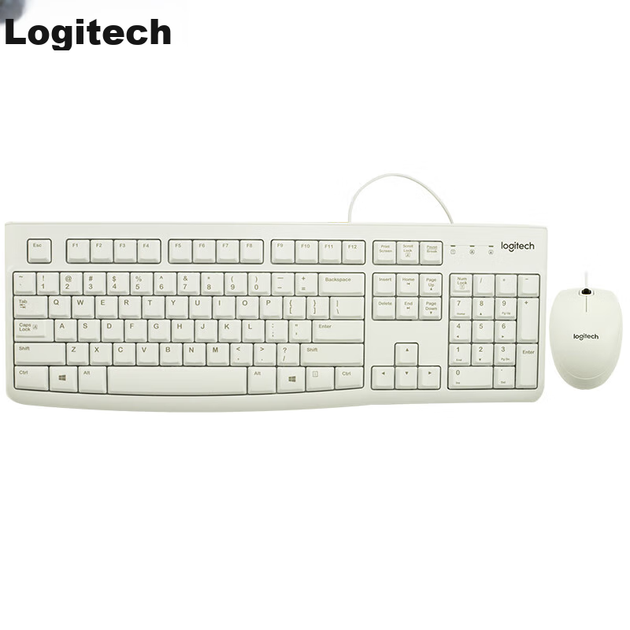 Комплект проводной Logitech MK120 USB UA Белый - изображение 2