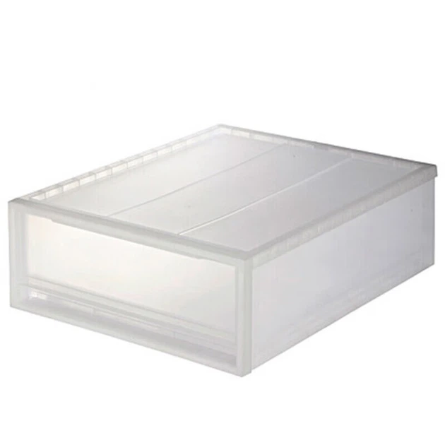 Акриловый ящик/контейнер для хранения MUJI, небольшой, бесцветный, для нижнего белья, различных вещей и игрушек. - изображение 5