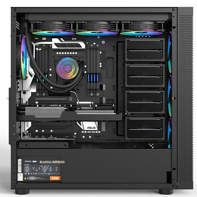 Корпус PADO F20 EATX чорний з 12 відсіками для HDD та 2 для SSD, для сервера та робочої станції - зображення 5