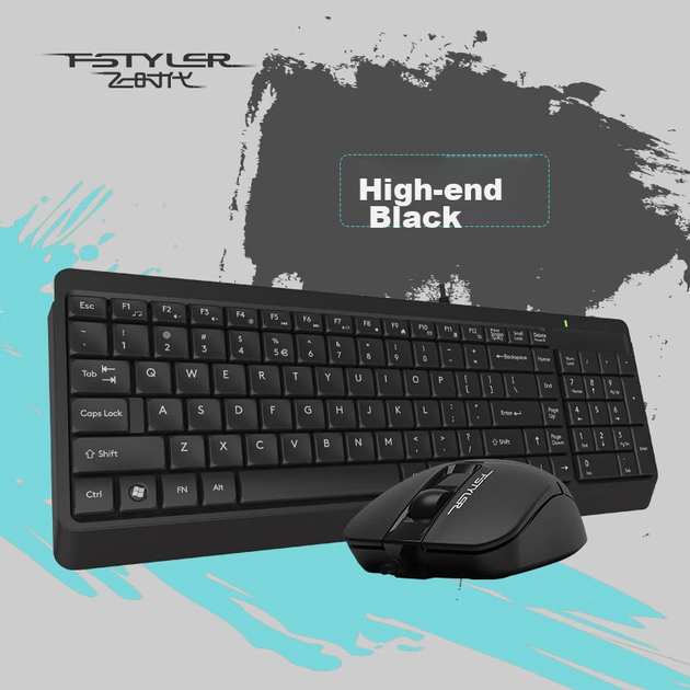 Комплект дротовий A4Tech Fstyler F1512 USB Black - зображення 6