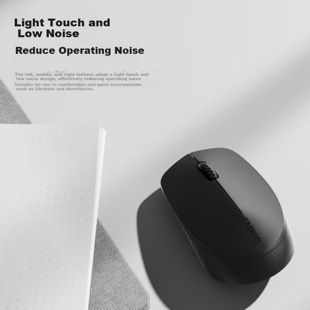 Комплект бездротовий Rapoo 8100GT Wireless/Bluetooth Black - зображення 7