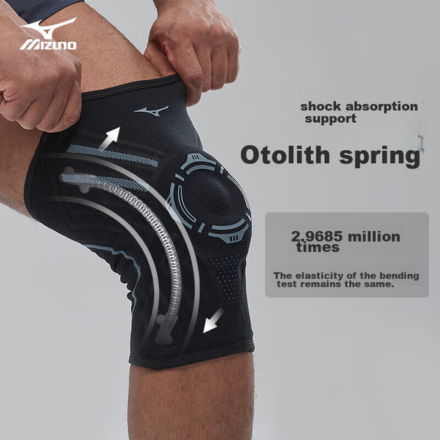 Наколінник MIZUNO, при травмі меніска, чорно-сірий, розмір L, 2 шт - зображення 5