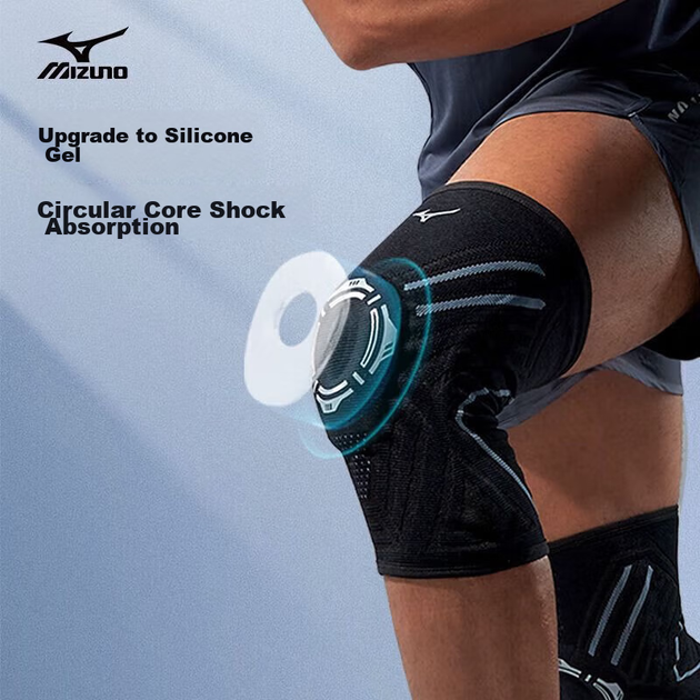 Наколінник MIZUNO, при травмі меніска, чорно-сірий, розмір L, 2 шт - зображення 6