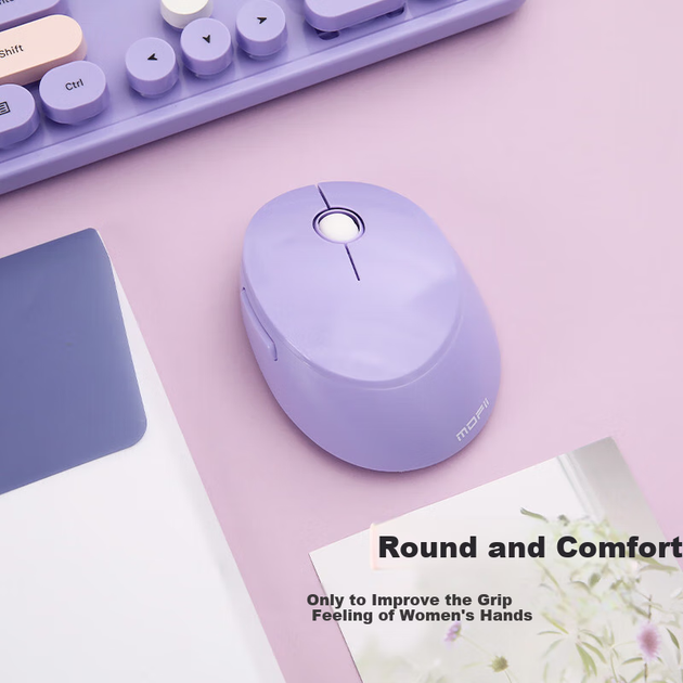Комплект бездротовий Mofii Sweet Sdeo C Wireless Lavender Blue - Фото 7 Комплект бездротовий Mofii Sweet Sdeo C Wireless Lavender Blue - зображення 7
