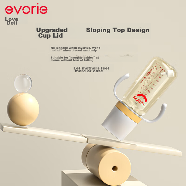 Бутылочка Evorie PPSU 300 мл оранжевая - изображение 2