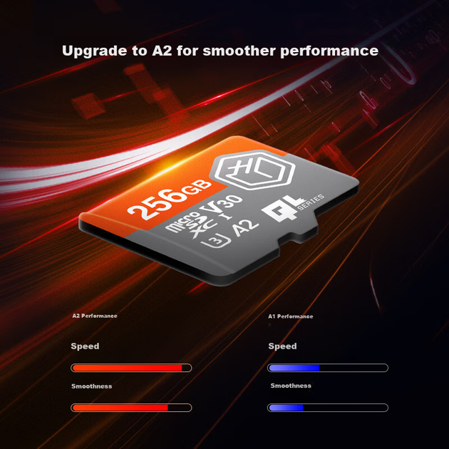 Карта памяти JD Kylin microSDXC 256GB UHS-I U3 V30 A2 (JZ-microSD QL) - изображение 6