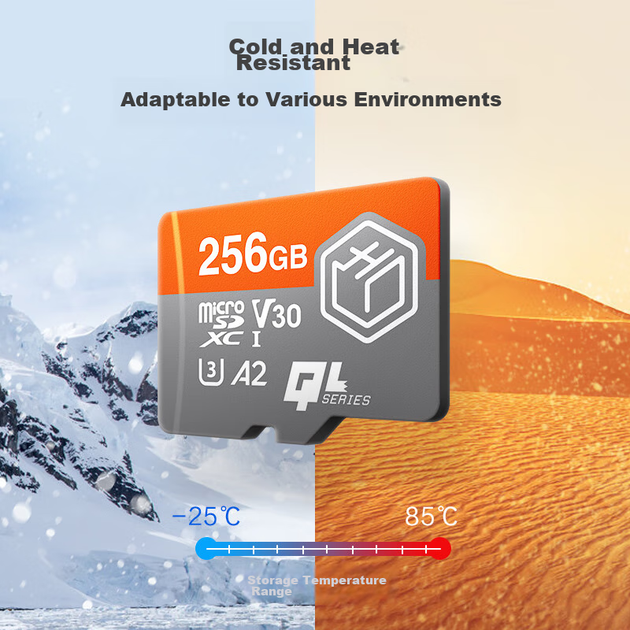 Карта памяти JD Kylin microSDXC 256GB UHS-I U3 V30 A2 (JZ-microSD QL) - изображение 7