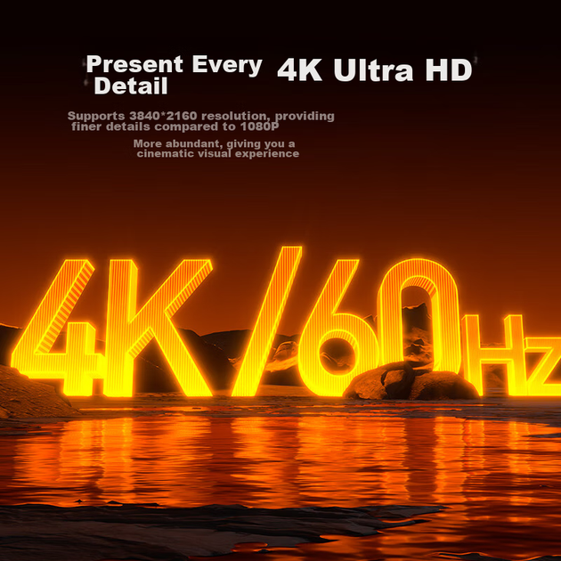 Бездротовий пристрій для дублювання екрана Shengwei, 4K 60Hz HD HDMI, інструмент для горизонтального та вертикального перемикання екранів, для Android, телефонів Apple, планшетів, ноутбуків для підключення телевізора, DHD0006G - зображення 4