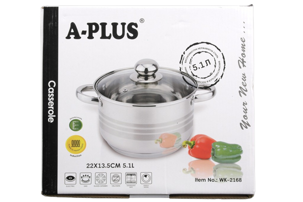 Каструля A-PLUS 2168 5,1 л - изображение 2