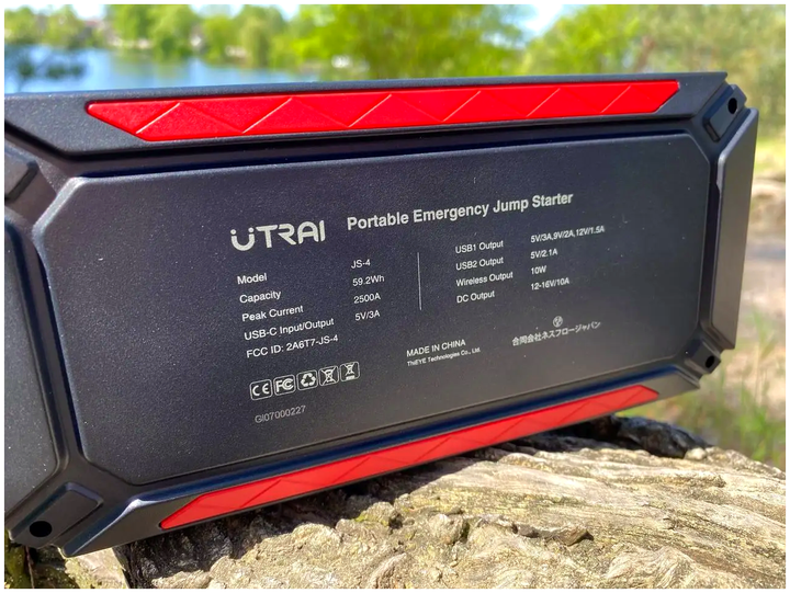 Пусковое автомобильное устройство Jump Starter Utrai Jstar 4 бустер 2500 А для автомобилей мотоциклов и лодок с зарядкой USB - зображення 5