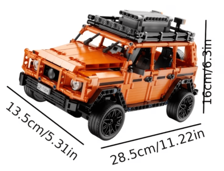 Конструктор 1150 деталей внедорожник Mercedes G500 1:14 оранжевый - Фото 2 Конструктор 1150 деталей внедорожник Mercedes G500 1:14 оранжевый - изображение 2
