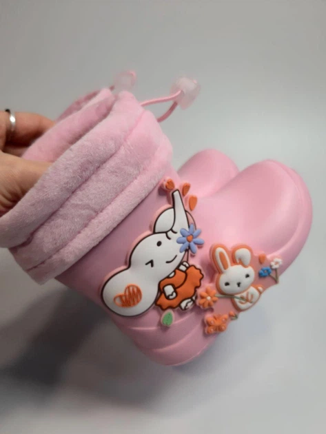 Гумові чоботи для дівчинки Apawwa 387 J pink рожеві р.25-14 см - Фото 6 Гумові чоботи для дівчинки Apawwa 387 J pink рожеві р.25-14 см - зображення 6
