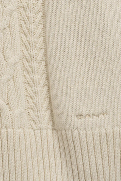 Дитячий білий светр CHUNKY CABLE POLO Gant 134/140 684041 - изображение 6
