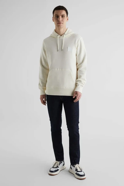Чоловіче біле худі REG BADGE SWEAT HOODIE Gant XXXL 2037039 - зображення 2