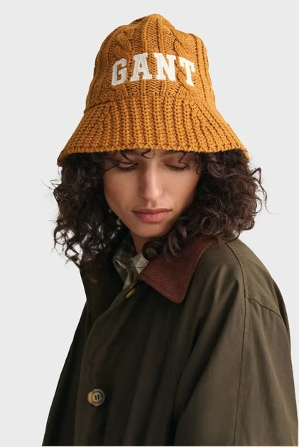 Жіноча гірчична панама KNITTED BELL HAT Gant OS 4910040 - Фото 1 Жіноча гірчична панама KNITTED BELL HAT Gant OS 4910040 - изображение 1