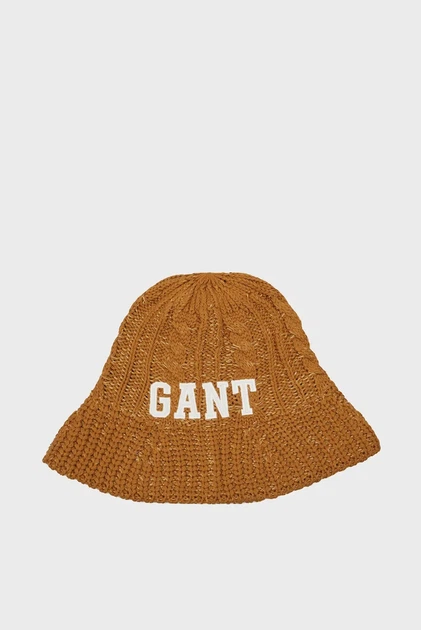 Жіноча гірчична панама KNITTED BELL HAT Gant OS 4910040 - Фото 2 Жіноча гірчична панама KNITTED BELL HAT Gant OS 4910040 - изображение 2