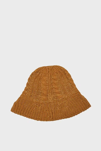 Жіноча гірчична панама KNITTED BELL HAT Gant OS 4910040 - Фото 3 Жіноча гірчична панама KNITTED BELL HAT Gant OS 4910040 - изображение 3