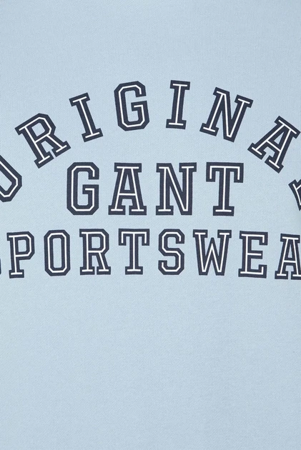 Чоловіче блакитне худі ORIGINAL GRAPHIC Gant S 2007081 - изображение 3