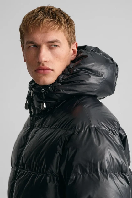 Чоловічий чорний пуховик OVERSIZED SHINY Gant XL 7006370 - изображение 4