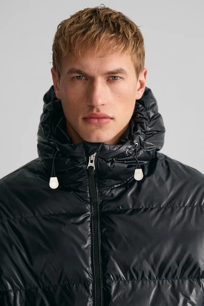 Чоловічий чорний пуховик OVERSIZED SHINY Gant XL 7006370 - изображение 5